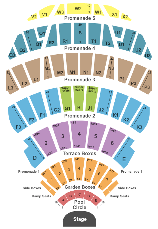 Hollywood Bowl Andrea Bocelli Seating Chart